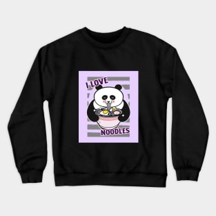 Cute Panda Ramen Crewneck Sweatshirt